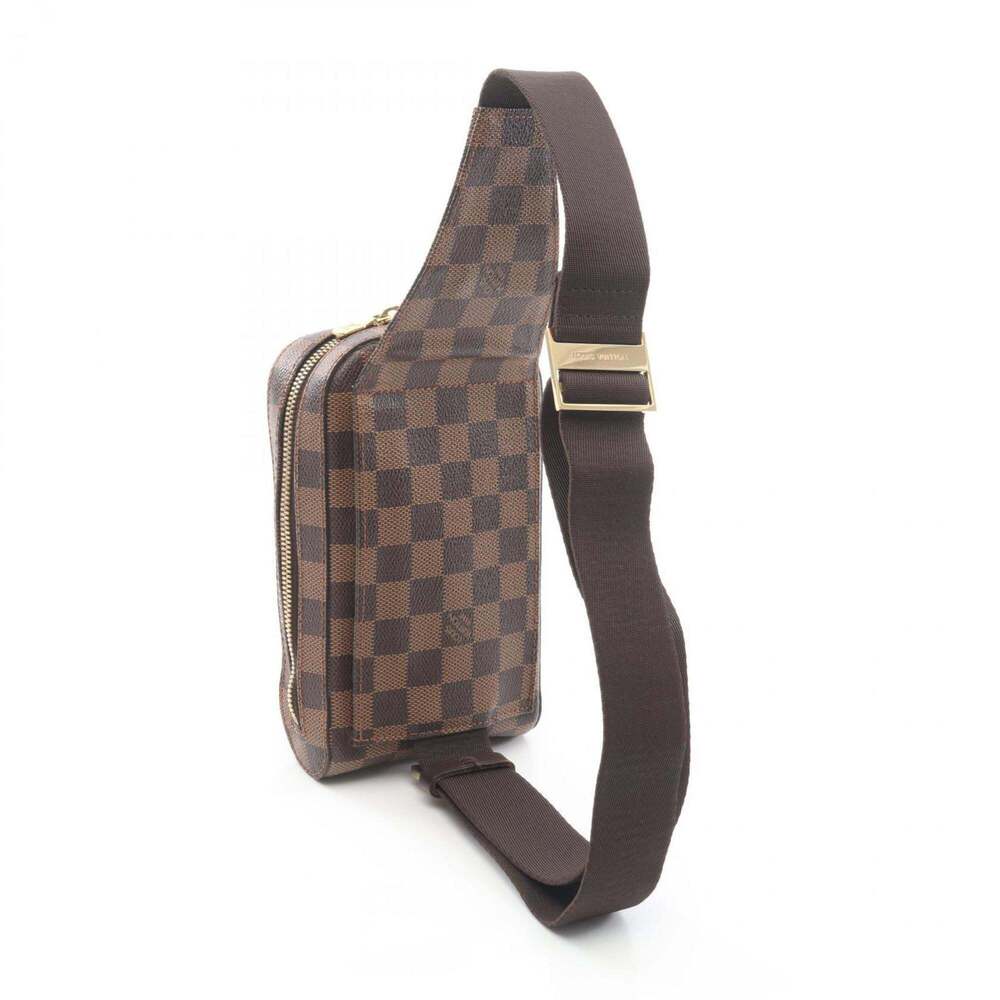LOUIS VUITTON Authentic Brown Damier Leather Fanny Pack - Picture 2 of 8